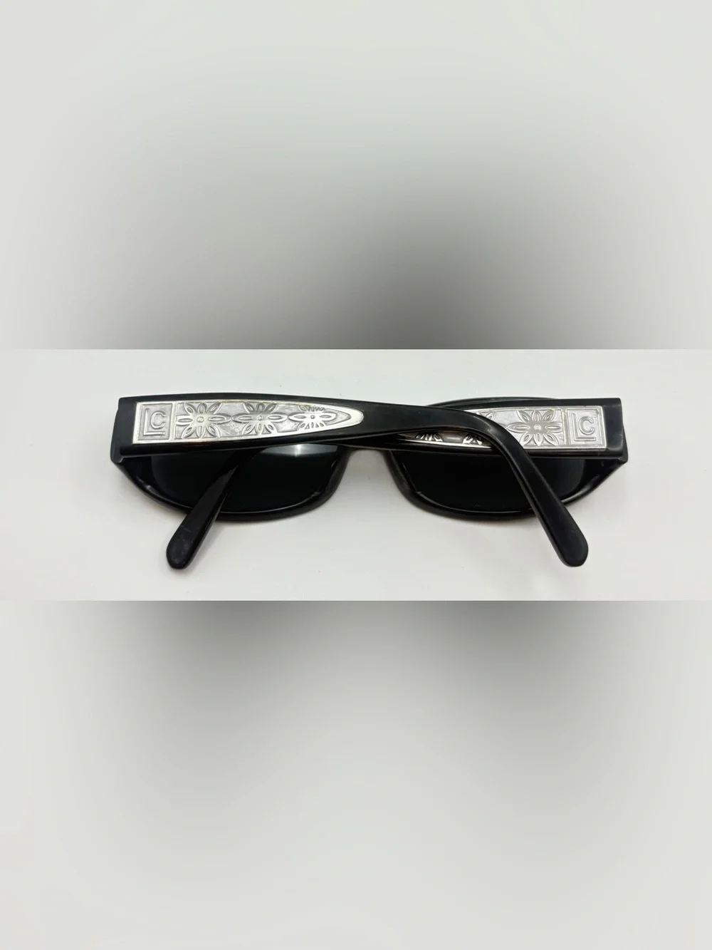 Liz Claiborne L509S Black Oval Sunglasses Frames Only - Picture 4 of 8